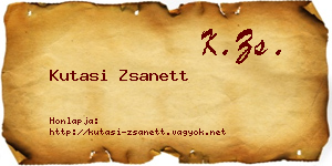 Kutasi Zsanett névjegykártya