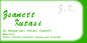 zsanett kutasi business card